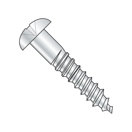 Newport Fasteners Wood Screw, #6, 7/8 in, Zinc Plated Steel Round Head Phillips Drive, 4500 PK 805135-4500